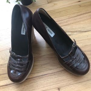 Steve Madden leather wedges 7.5